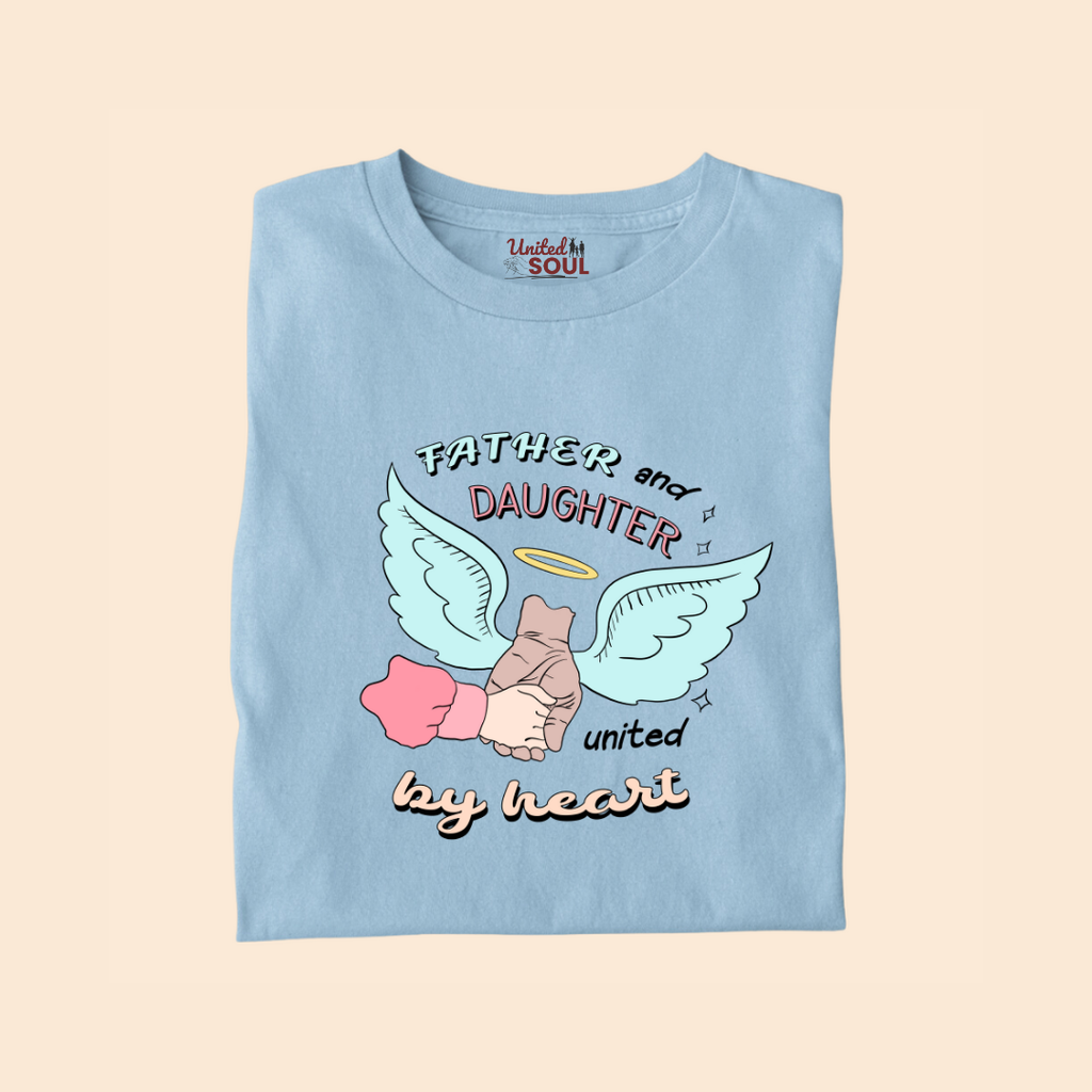 Father and Daughter United by Heart Premium T-shirt