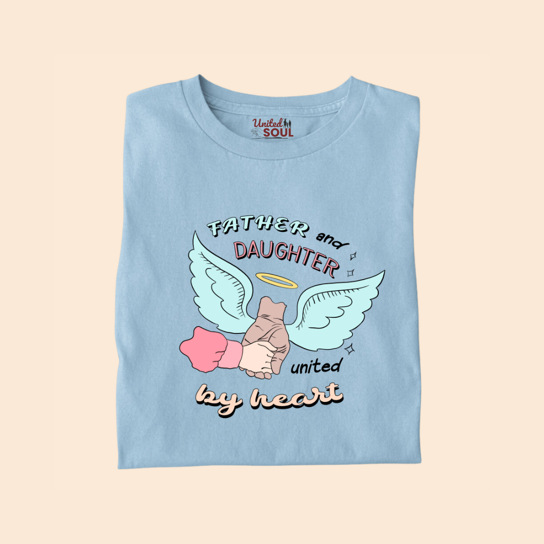 Father and Daughter United by Heart Premium T-shirt