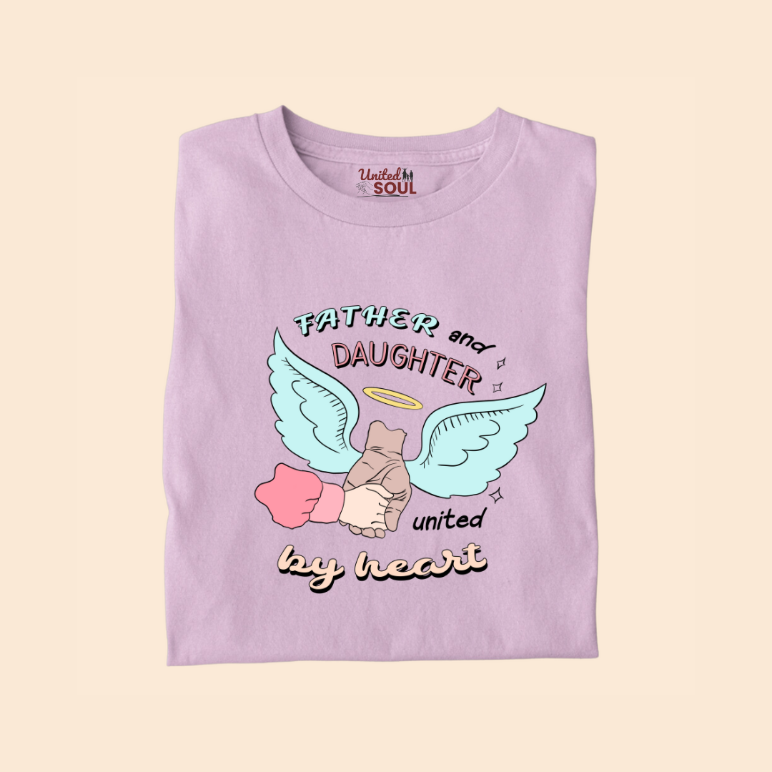 Father and Daughter United by Heart Premium T-shirt