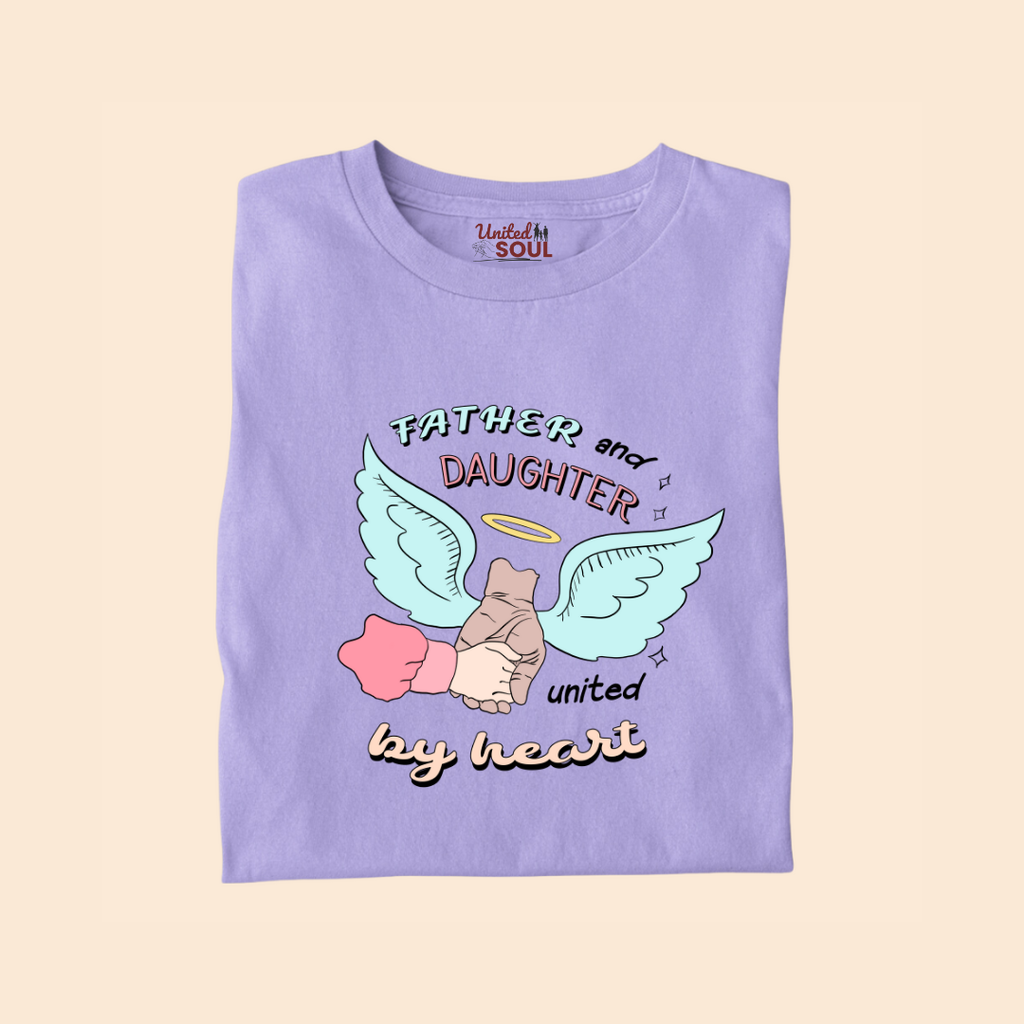 Father and Daughter United by Heart Premium T-shirt