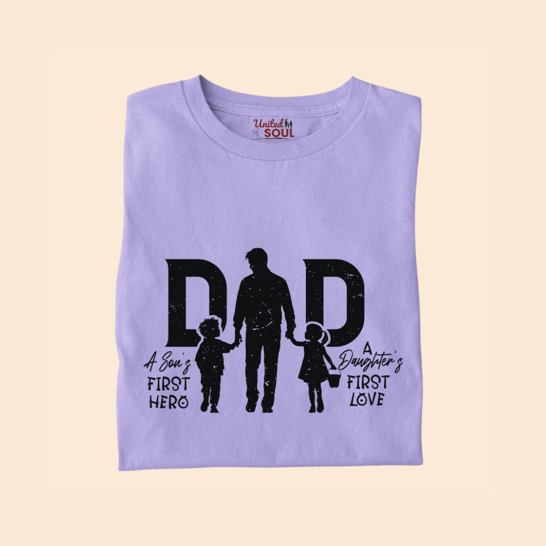 Dad a Son's First Hero a Daughter's First Love Premium T-shirt
